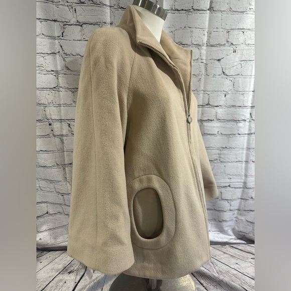 BETSEY JOHNSON women’s wool blend swing coat size small color camel - Picture 5 of 15
